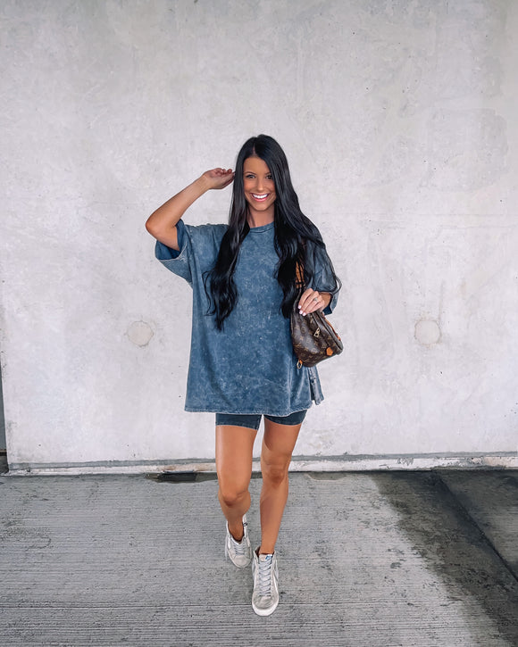 Vintage Mineral Washed Tee - Black