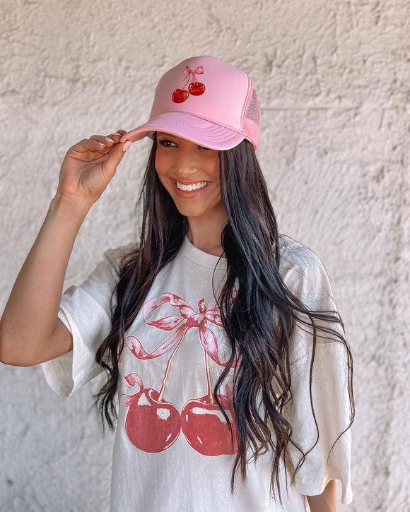 Cherry Trucker Hat