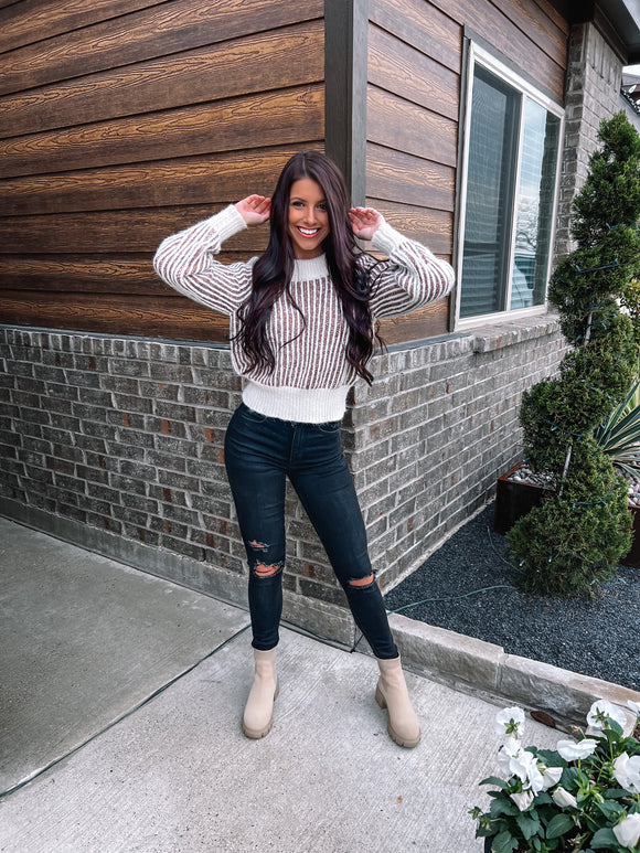 Falling For Stripes Sweater