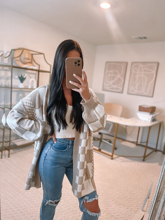 I Like You A Latte Cardigan