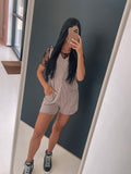 Ribbed Romper - Mocha