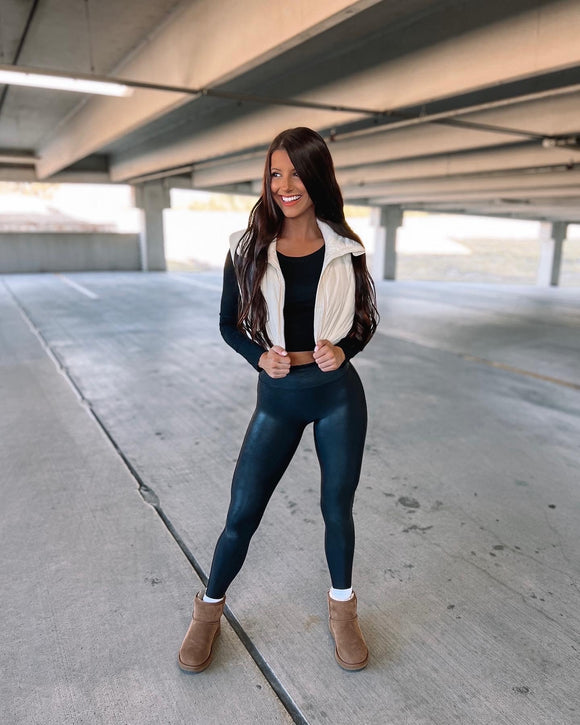 Marshmallow Cream Puffer Vest