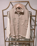 Bring On The Cold Sweater Sleeve Shacket