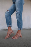 Every Occasion Braided Heels - Nude