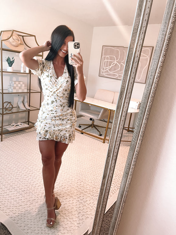 Sweet As Honey Wrap Dress