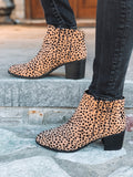 Into The Wild Leopard Print Booties