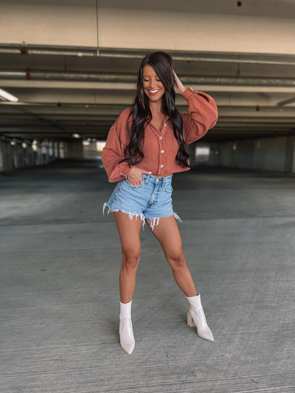 Falling For You Cropped Shacket